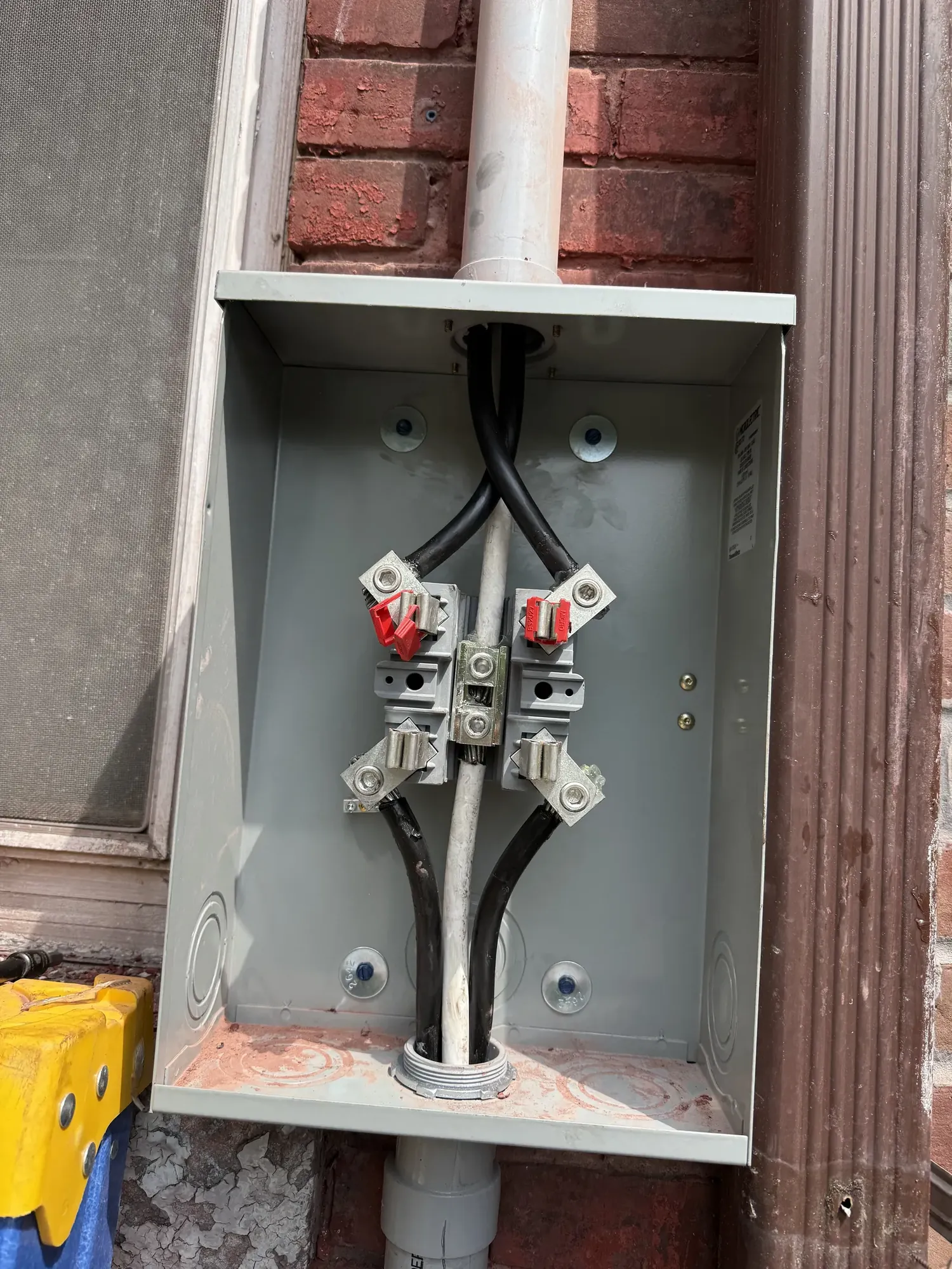 Electrical panel before a 200 amp service upgrade